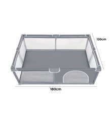 CORRAL PARA BEBE 150X150 GRIS UPALE