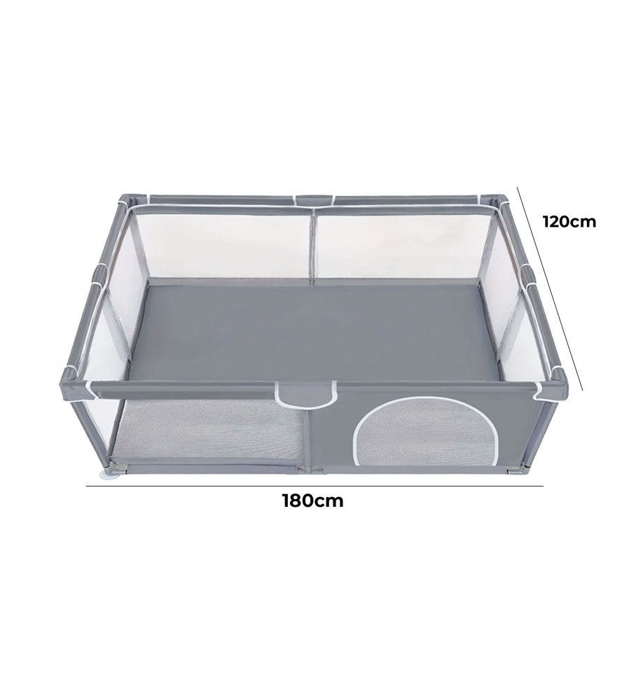 CORRAL PARA BEBE 150X150 GRIS UPALE