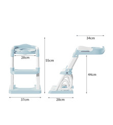 Escalera De Baño Y Bacenilla Para Bebé Rosa/Lila Úpale