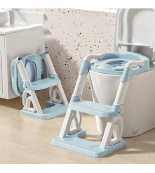 Escalera De Baño Y Bacenilla Para Bebé Rosa/Lila Úpale