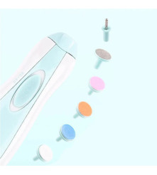 Lima De Uñas para Bebés Eléctrica Con Estuche y Repuestos Rosa Úpale