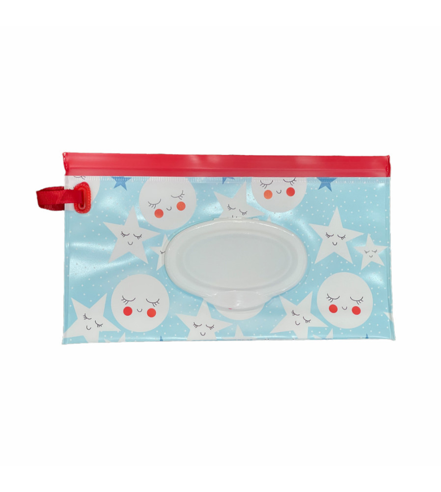Estuche Porta Pañito Úpale Blanco Puntos Rojos Estuche Porta Pañito Úpale Blanco Puntos Rojos
