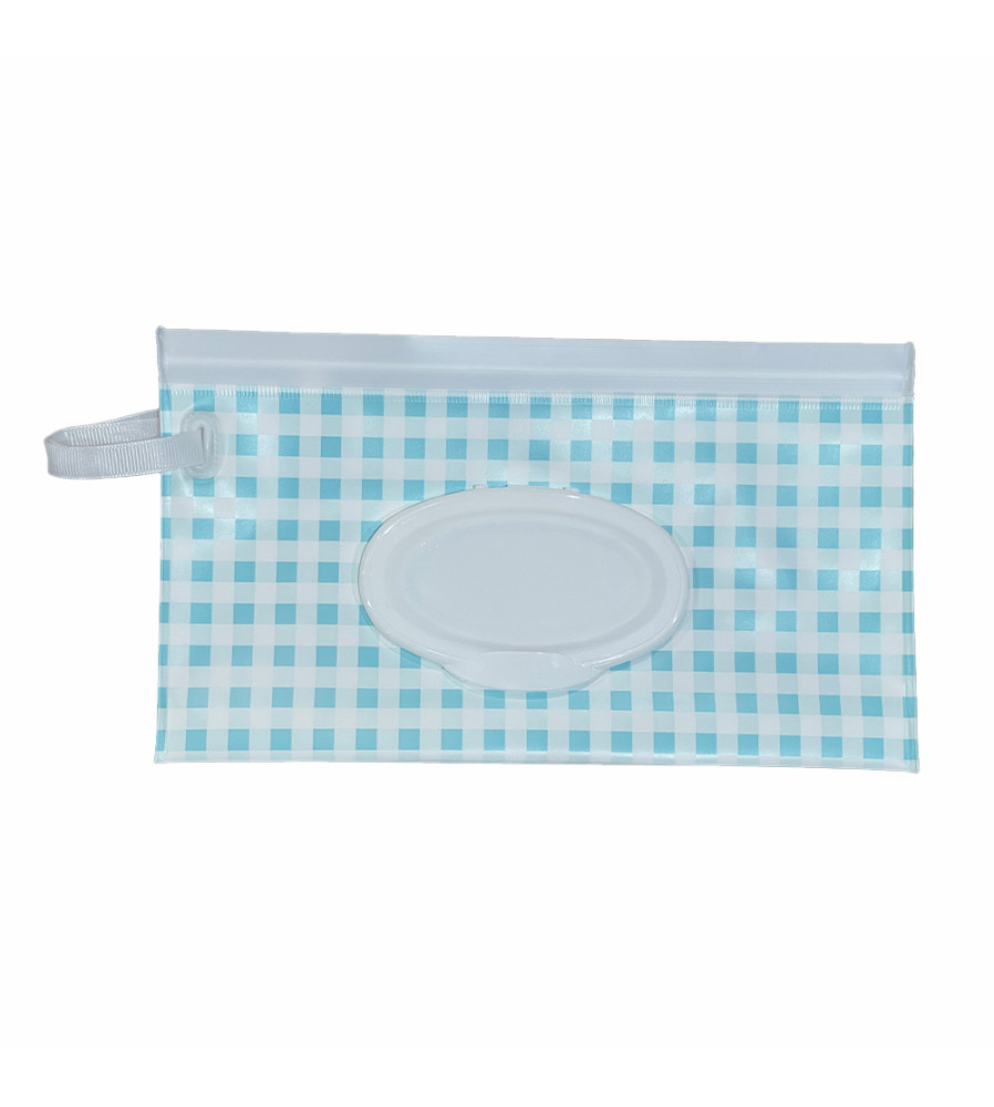 Estuche Porta Pañito Úpale Celeste Estrellas Blancas Estuche Porta Pañito Úpale Celeste Estrellas Blancas
