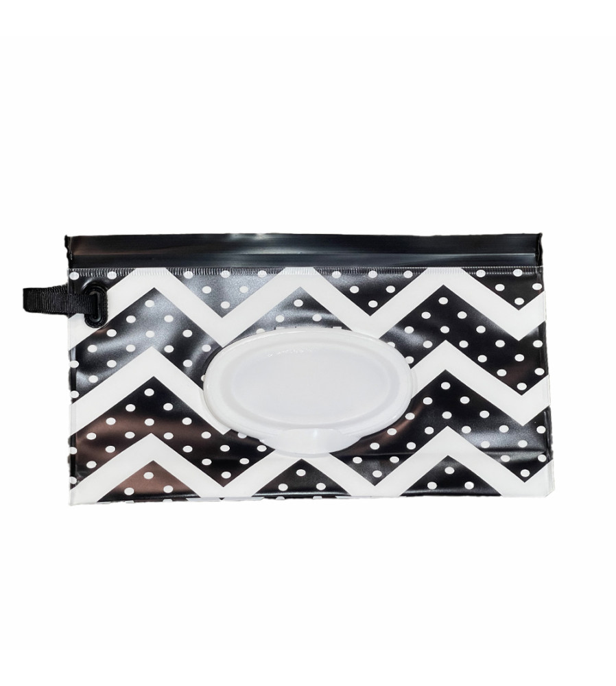 Estuche Porta Pañito Úpale Gris Y Negro