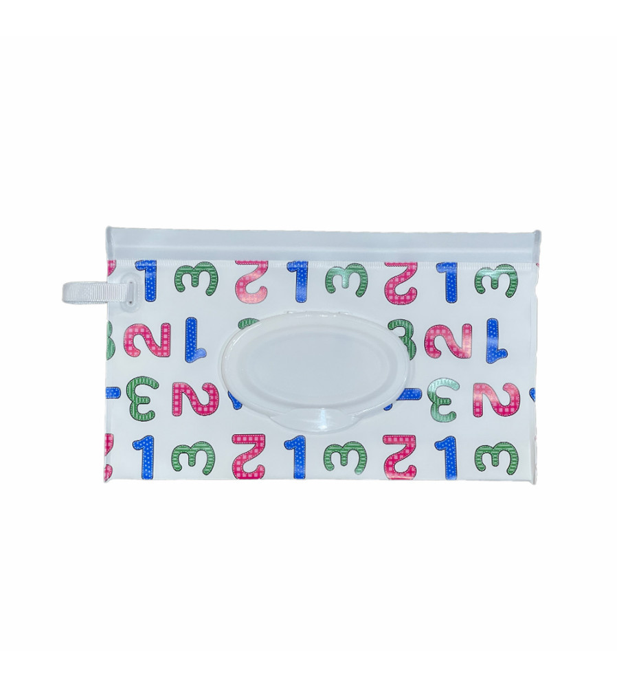 Estuche Porta Pañito Úpale Negro Puntos Blancos