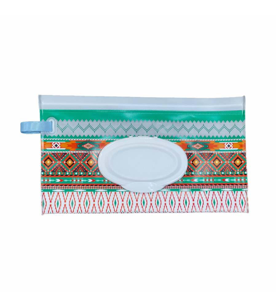 Estuche Porta Pañito Úpale Rayas Rojas Celestes Blancas Estuche Porta Pañito Úpale Rayas Rojas Celestes Blancas